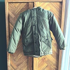 Old Navy Boys Sherpa-Lined Fur-Trimmed Hooded Winter Coat